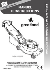 GREATLAND DG46SB-139 Manuel D'instructions