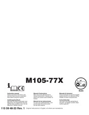 OM McCulloch M105-77X Manuel D'instructions