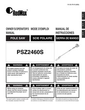 RedMax PSZ2460S Mode D'emploi