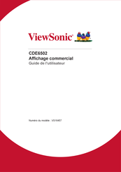 ViewSonic CDE6502 Guide De L'utilisateur