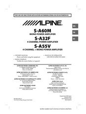 Alpine S-A60M Mode D'emploi