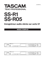 Tascam SS-R1 Mode D'emploi