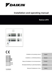 Daikin RoCon UFH-RMD6 Manuel D'installation Et De Fonctionnement