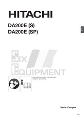 Hitachi DA200ESP Mode D'emploi