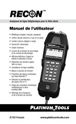 Platinum Tools Recon T62 Manuel De L'utilisateur