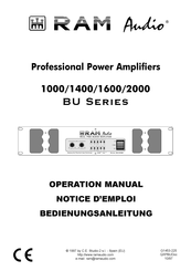 RAM Audio BU-1000 Notice D'emploi