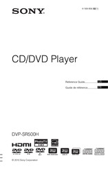 Sony DVP-SR500H Guide De Référence
