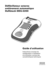 Defibtech DDU-2200 Guide D'utilisation