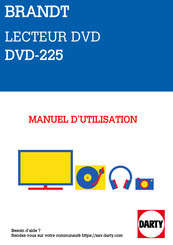 Brandt DVD-225 Manuel D'utilisation