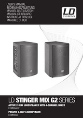 LD Systems STINGER MIX G2 Série Manuel D'utilisation
