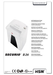 HSM SECURIO B24 Notice D'utilisation