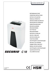 HSM SECURIO C18 Notice D'utilisation