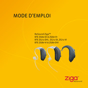 ReSound Ziga BTE ZG80-DVI Mode D'emploi