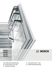 Bosch KIL42 Série Mode D'emploi