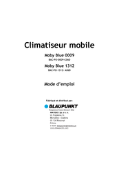 Blaupunkt Moby Blue 0009 Mode D'emploi