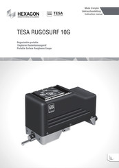Hexagon TESA RUGOSURF 10G Mode D'emploi