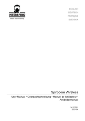 INTERSPIRO Spirocom Wireless Manuel De L'utilisateur