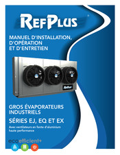 RefPlus EQ Série Manuel D'installation, D'opération Et D'entretien