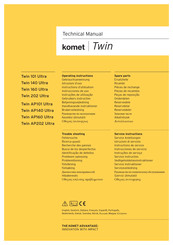 Komet Twin 140 Ultra Instructions D'utilisation
