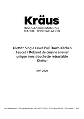 Kraus Oletto KPF-2620 Manuel D'installation