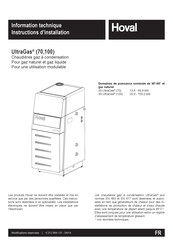 Hoval UltraGas 70 Instructions D'installation