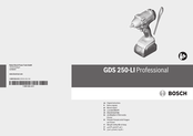 Bosch GDS 250-LI Professional Notice Originale