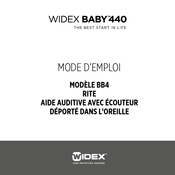 Widex BABY 440 BB4 Mode D'emploi