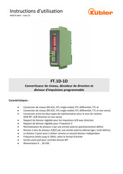 Kübler FT.1D-1D Instructions D'utilisation