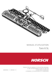 Horsch Taro 6 SL Manuel D'utilisation