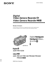 Sony Handycam CCD-TRV108 Mode D'emploi