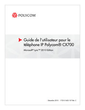 Polycom CX700 Guide De L'utilisateur