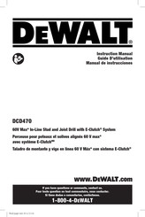 DeWalt DCD470 Guide D'utilisation