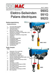 Promac 992zg Mode D'emploi