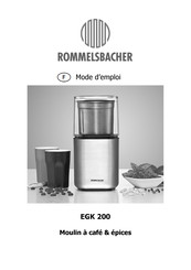Rommelsbacher EGK 200 Mode D'emploi
