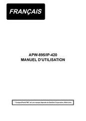 JUKI APW-895 Manuel D'utilisation