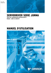 Omron JUNMA SJDE Série Manuel D'utilisation