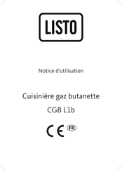 Listo CGB L1b Notice D'utilisation