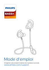 Philips Bass+ SHB4305 Mode D'emploi