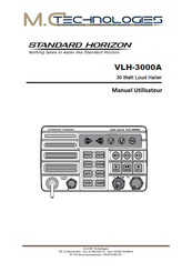 MC Technologies Standard Horizon VLH-3000A Manuel Utilisateur