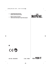 Royal 34.034.90 Mode D'emploi D'origine