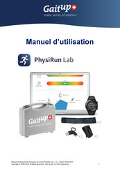 Gait Up PhysiRun Lab Manuel D'utilisation