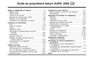 Saturn AURA 2008 Guide Du Propriétaire