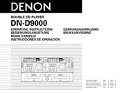 Denon DN-D9000 Mode D'emploi