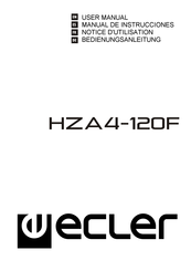 Ecler HZA4-120F Notice D'utilisation