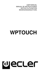 Ecler WPTOUCH Notice D'utilisation