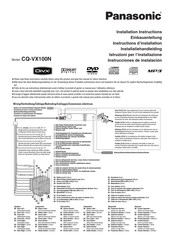 Panasonic CQ-VX100N Instructions D'installation