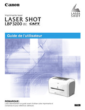 Canon LASER SHOT LBP 3200 Guide De L'utilisateur