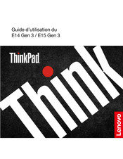 Lenovo ThinkPad E14 Gen 3 Guide D'utilisation