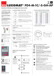 B.e.g. LUXOMAT PD4-M-1C-GH-AP Instructions D'utilisation, De Montage Et De Mise En Service