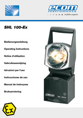 Ecom Instruments SHL 100-Ex Notice D'utilisation